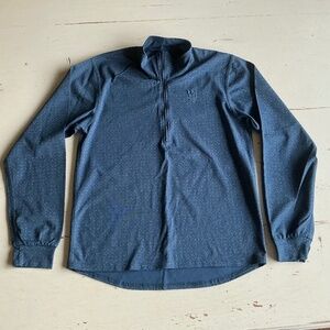 Vintage InSport Blue Ilumini 1/2 zip running top Medium